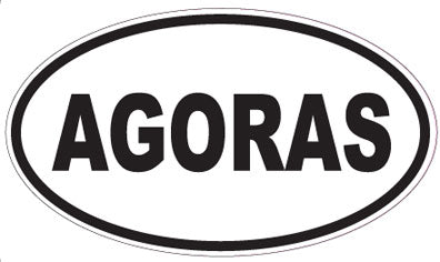 AGORAS - Oval Sticker