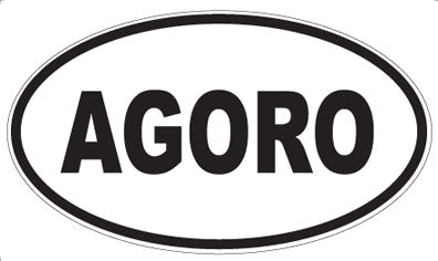 AGORO - Oval Sticker