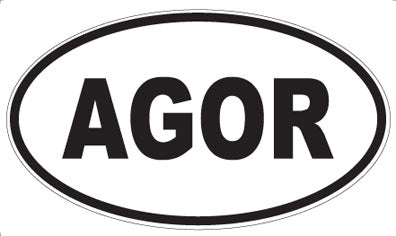 AGOR - Oval Magnet