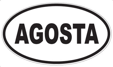 AGOSTA - Oval Sticker