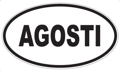 AGOSTI - Oval Sticker