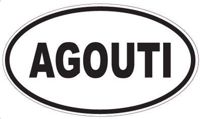 AGOUTI - Oval Sticker