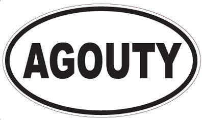 AGOUTY - Oval Sticker