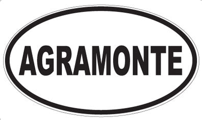 AGRAMONTE - Oval Magnet