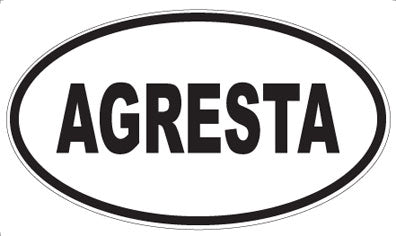 AGRESTA - Oval Sticker