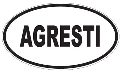 AGRESTI - Oval Sticker