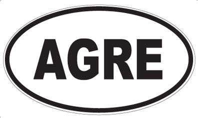 AGRE - Oval Magnet
