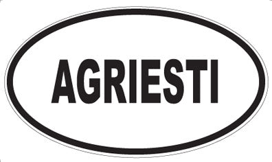 AGRIESTI - Oval Magnet