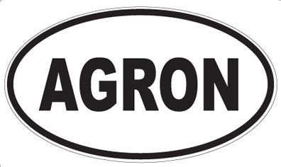 AGRON - Oval Sticker
