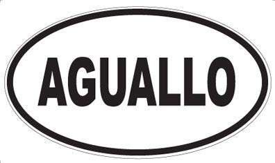 AGUALLO - Oval Sticker