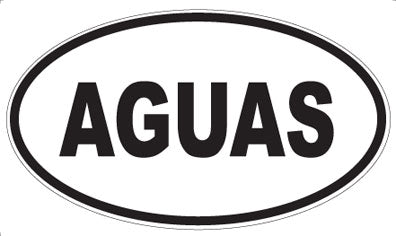 AGUAS - Oval Magnet