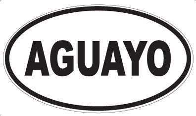 AGUAYO - Oval Sticker