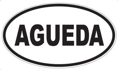 AGUEDA - Oval Sticker