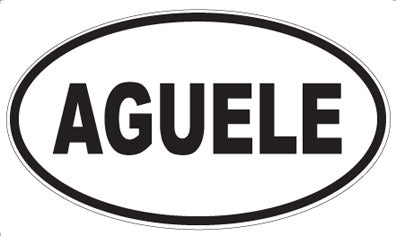 AGUELE - Oval Sticker