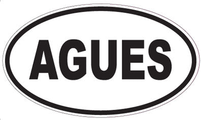 AGUES - Oval Magnet