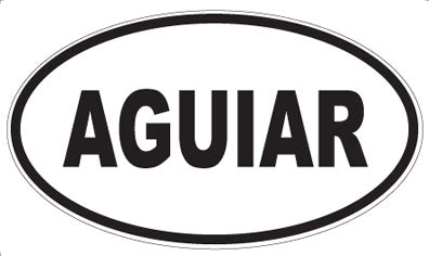 AGUIAR - Oval Sticker
