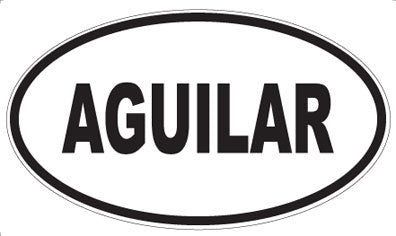 AGUILAR - Oval Sticker