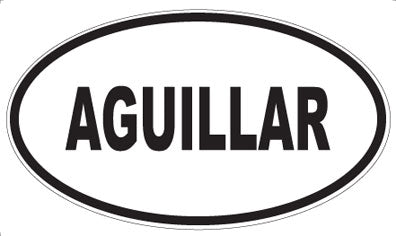 AGUILLAR - Oval Magnet