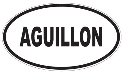 AGUILLON - Oval Sticker