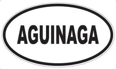AGUINAGA - Oval Sticker