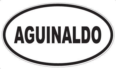AGUINALDO - Oval Sticker