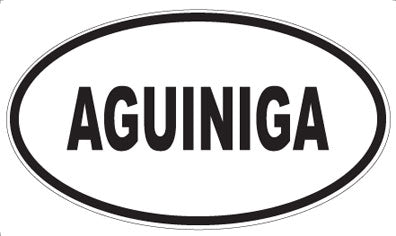AGUINIGA - Oval Magnet