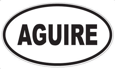 AGUIRE - Oval Magnet