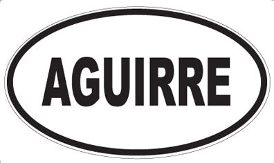 AGUIRRE - Oval Magnet