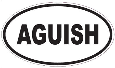 AGUISH - Oval Sticker