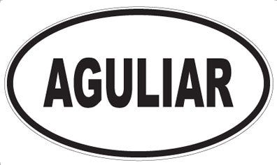 AGULIAR - Oval Magnet