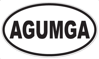 AGUMGA - Oval Sticker