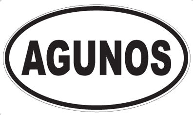 AGUNOS - Oval Magnet