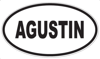 AGUSTIN - Oval Sticker