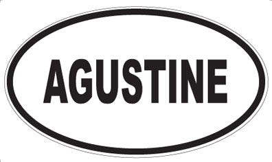 AGUSTINE - Oval Sticker