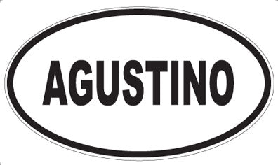 AGUSTINO - Oval Sticker