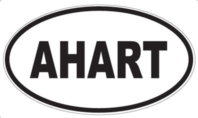 AHART - Oval Sticker