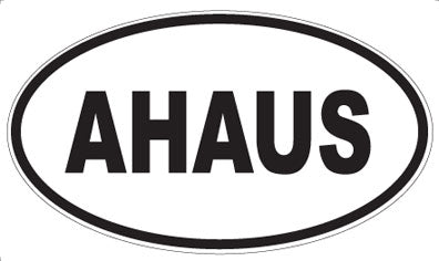 AHAUS - Oval Sticker
