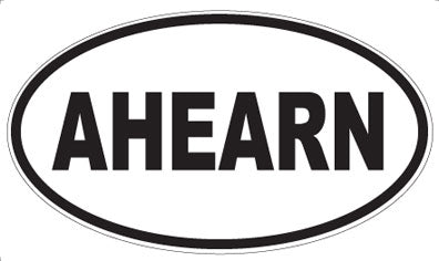 AHEARN - Oval Sticker
