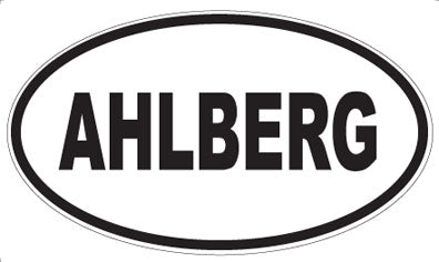 AHLBERG - Oval Sticker