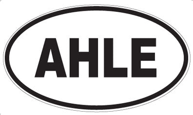 AHLE - Oval Sticker