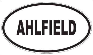 AHLFIELD - Oval Sticker