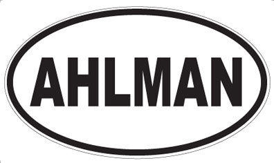 AHLMAN - Oval Magnet
