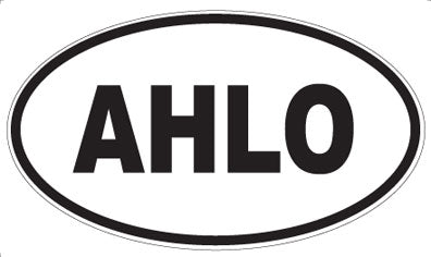 AHLO - Oval Sticker