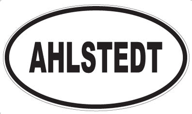 AHLSTEDT - Oval Magnet