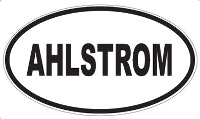 AHLSTROM - Oval Sticker