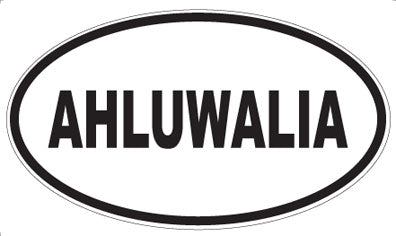 AHLUWALIA - Oval Magnet