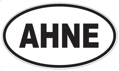 AHNE - Oval Sticker
