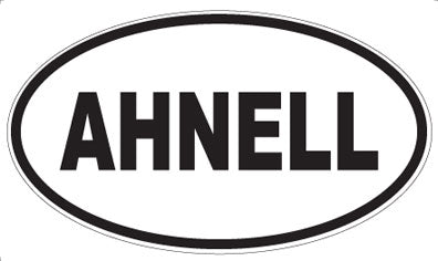 AHNELL - Oval Sticker