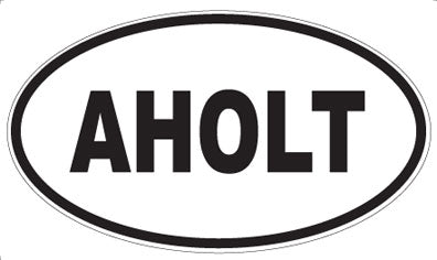 AHOLT - Oval Sticker