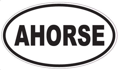 AHORSE - Oval Sticker
